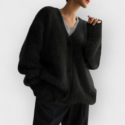 Vegan Knit Long Sleeve Cardigan