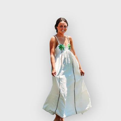 Palm Oasis Slip Dress