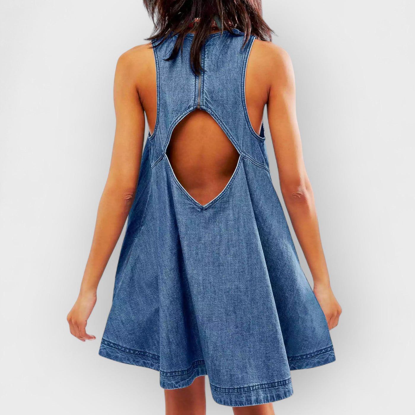 Sunset Stroll Denim Mini Dress