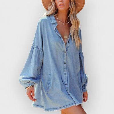 Indigo Denim Mini Dress