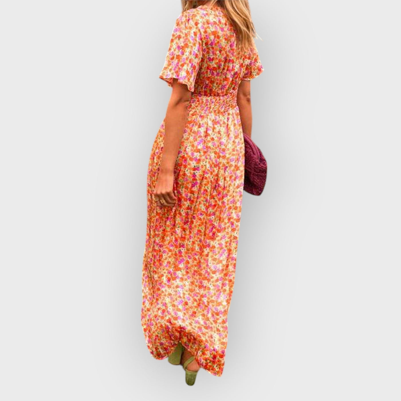 Louise Maxi Dress with V-Neck