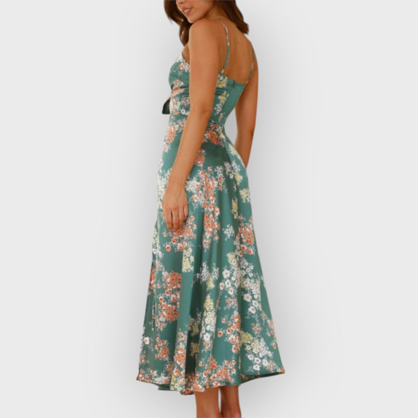 Dreamers Midi Dress - Green Floral