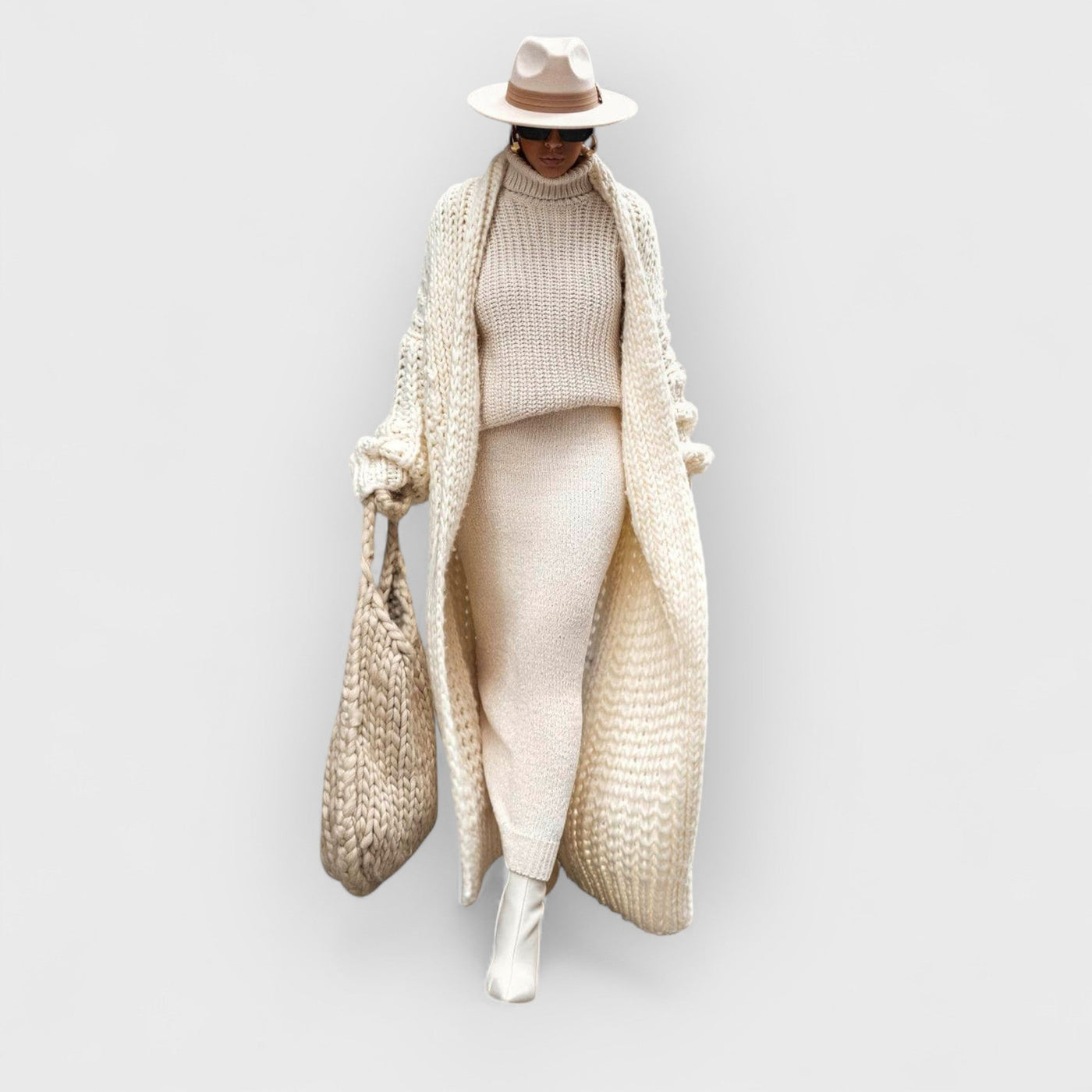 Ivory Hold Me Close Shawl Collar Cardigan