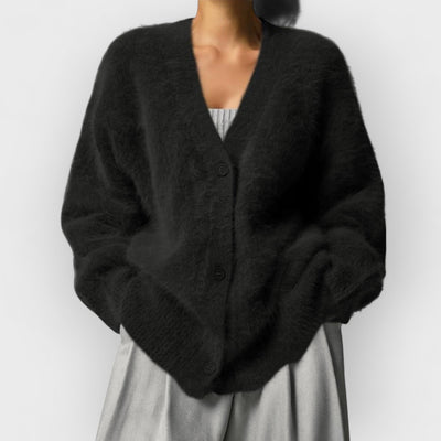 Vegan Knit Long Sleeve Cardigan