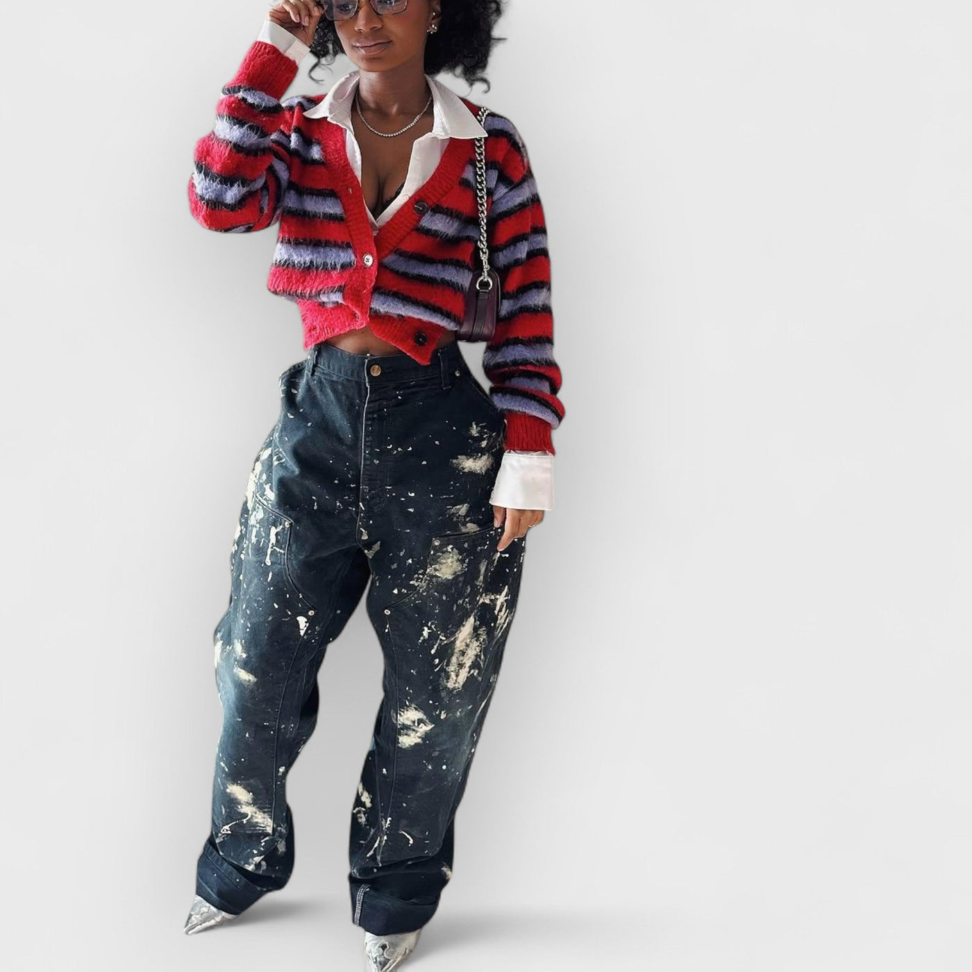 Splash Art Work Jeans