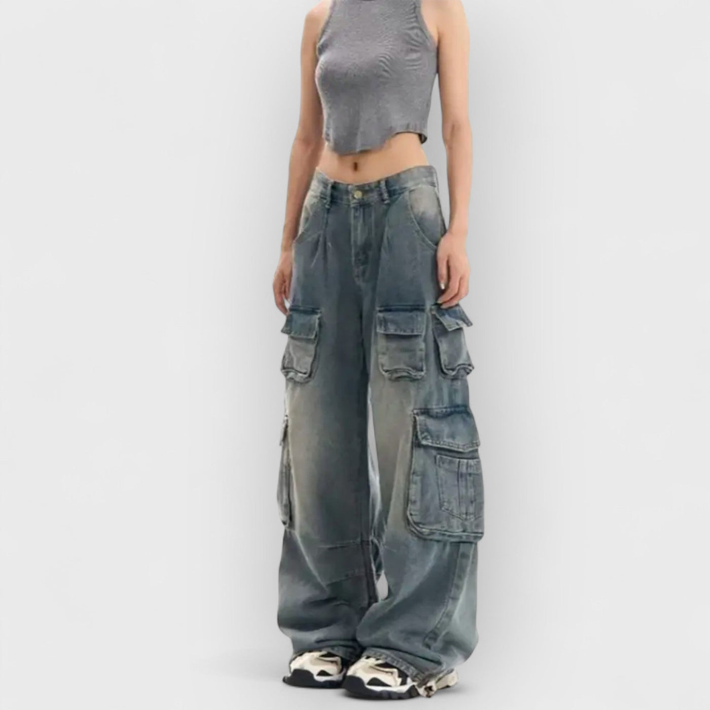 Chic Vintage Denim Pants
