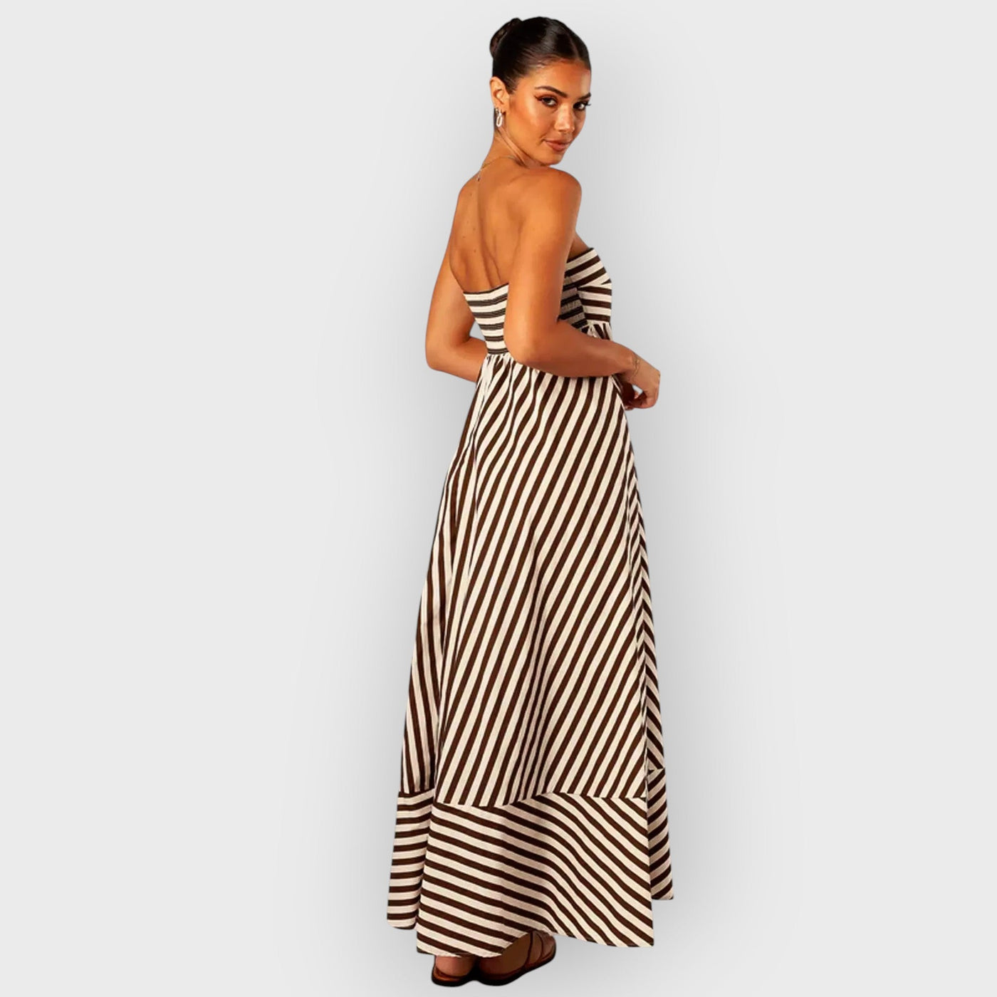 Nocturnal Charm Ruched Maxi Dress