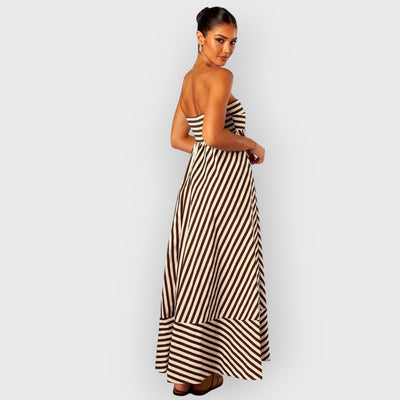 Nocturnal Charm Ruched Maxi Dress