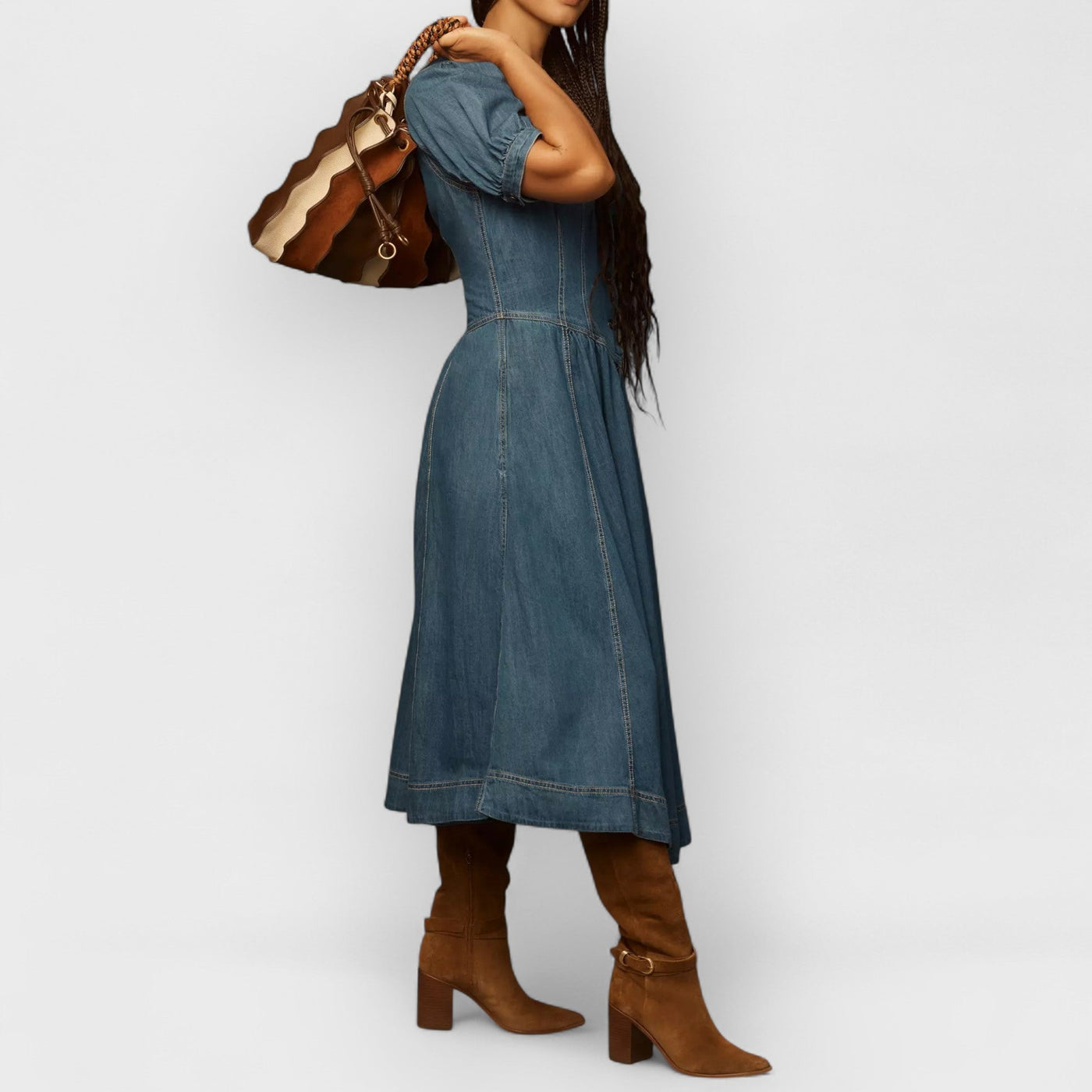 Perrus Jeans Midi Dress