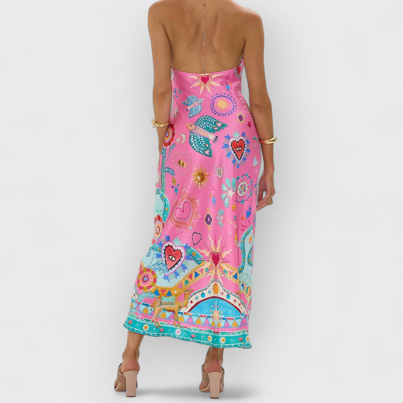 Chain Strap Maxi Dress