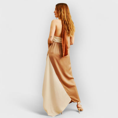 Ethereal Grace Halter Maxi Dress