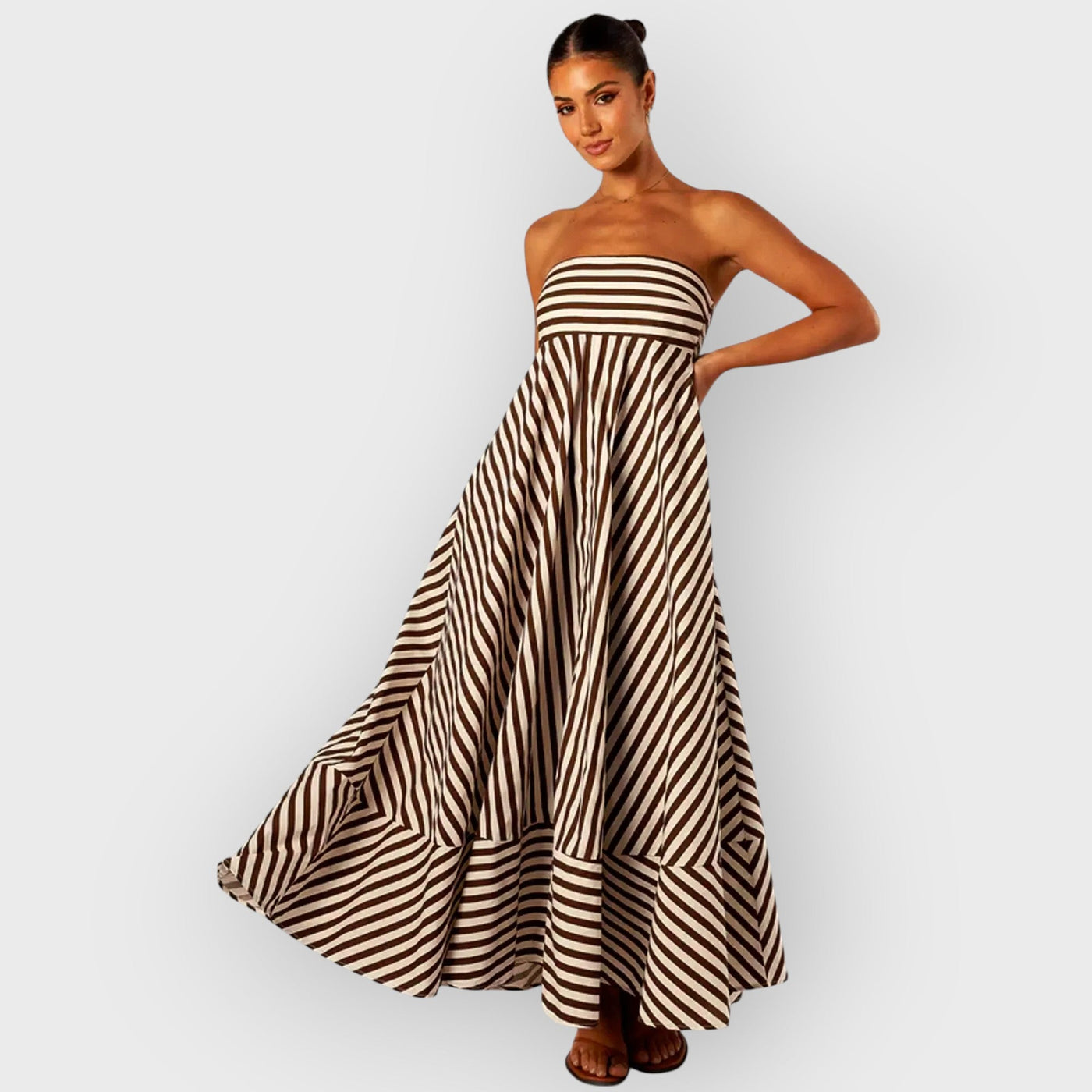 Nocturnal Charm Ruched Maxi Dress