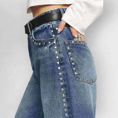 Cary High Rise slouchy Wide Leg Jeans
