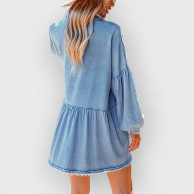 Indigo Denim Mini Dress