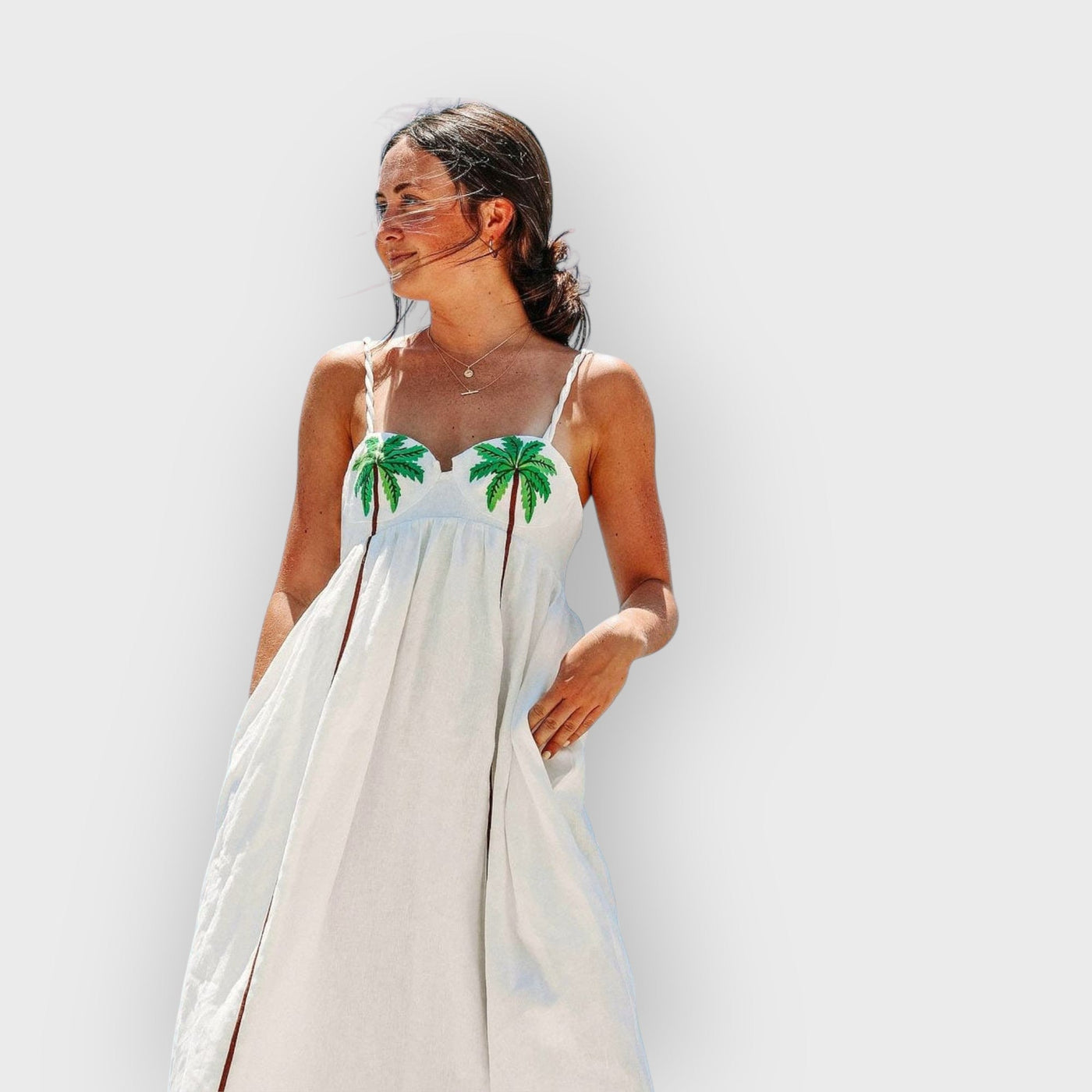 Palm Oasis Slip Dress