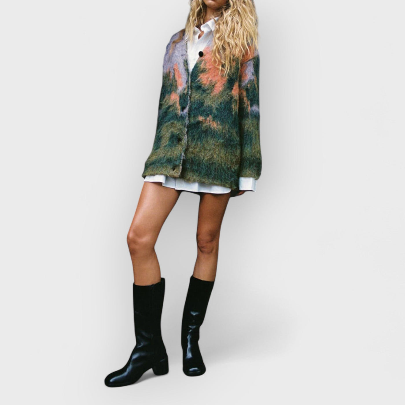 Landscape Knit Coat