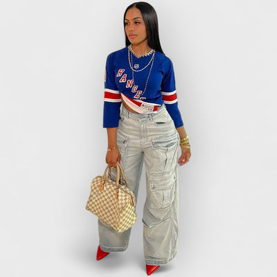 High-Waist Street Denim