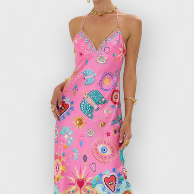 Chain Strap Maxi Dress