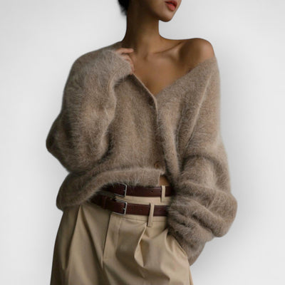 Vegan Knit Long Sleeve Cardigan