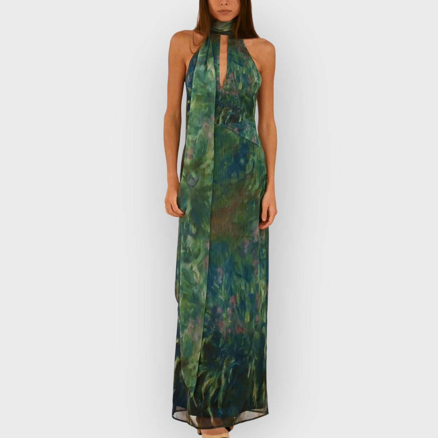 Monet maxi Dress - Irises