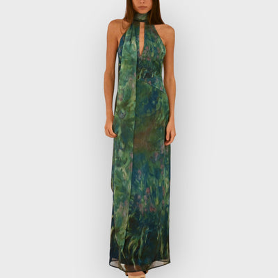 Monet maxi Dress - Irises