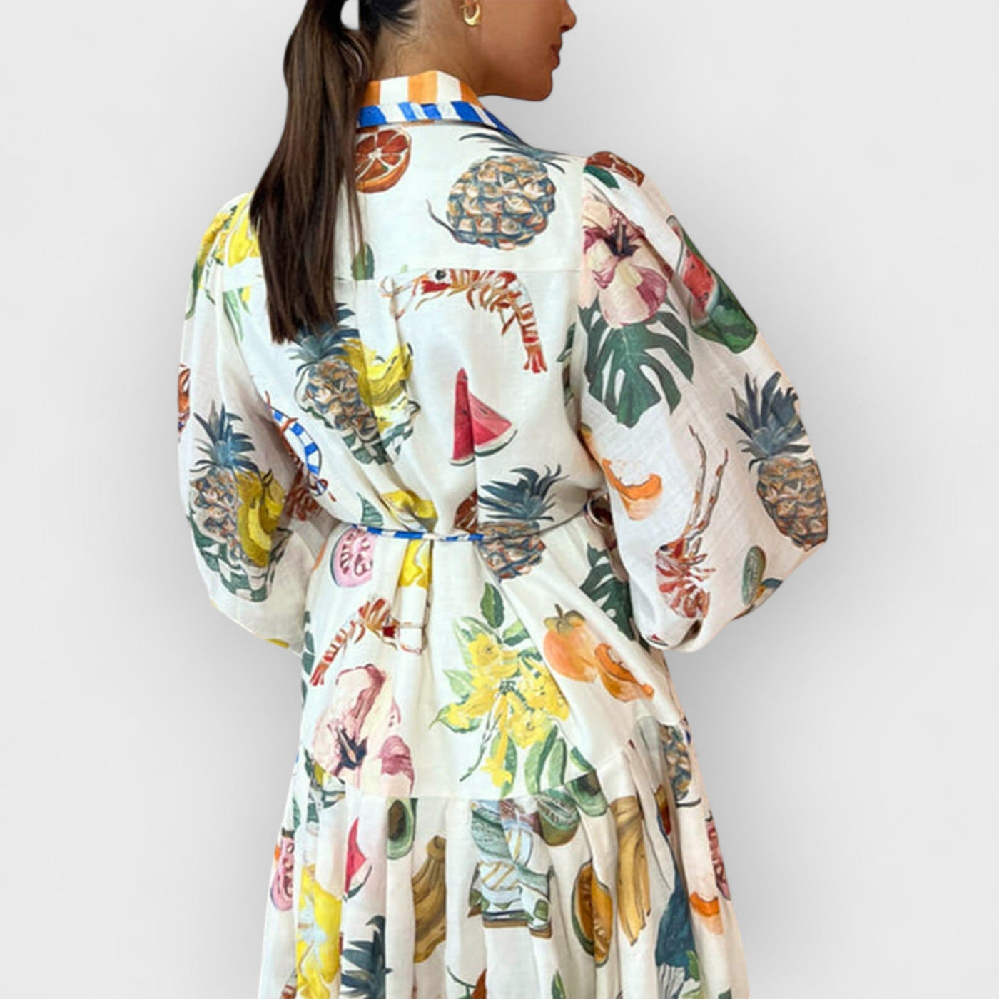 Theo Shirtdress In Multi