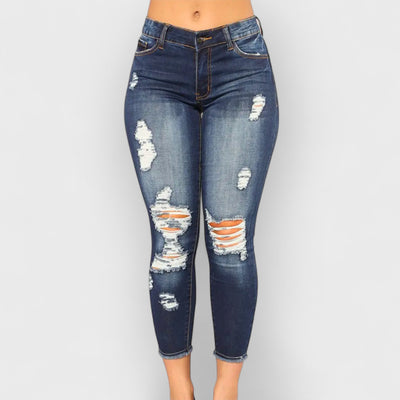 High-Waisted Stretch Skinny Jeans