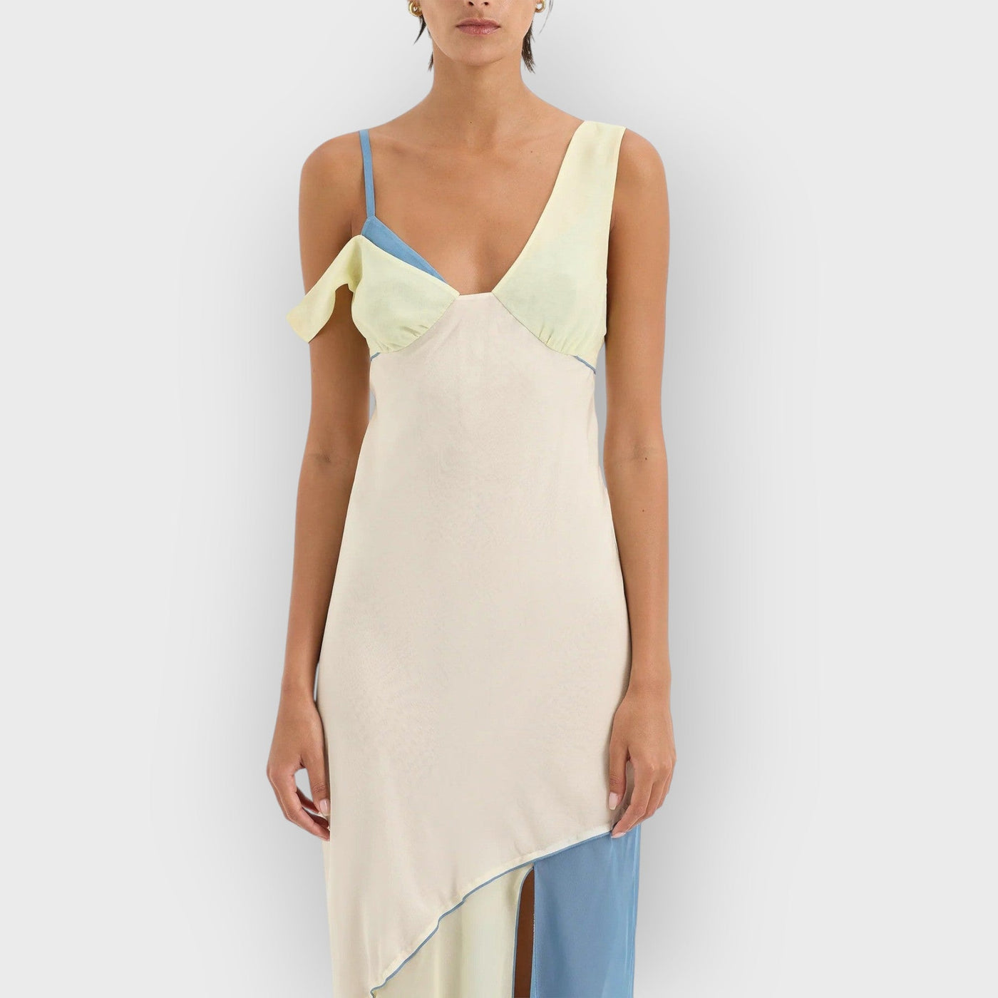 Thames Splice Midi Dress