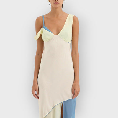 Thames Splice Midi Dress