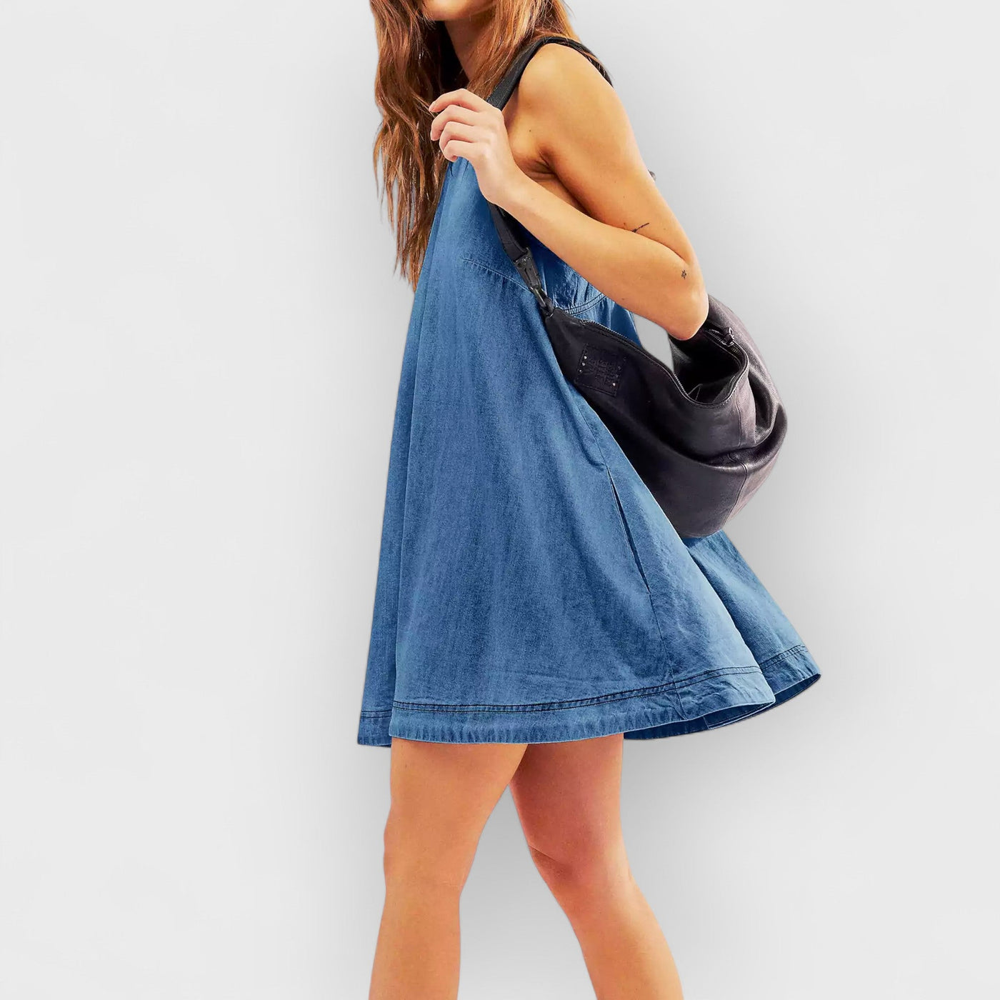 Sunset Stroll Denim Mini Dress