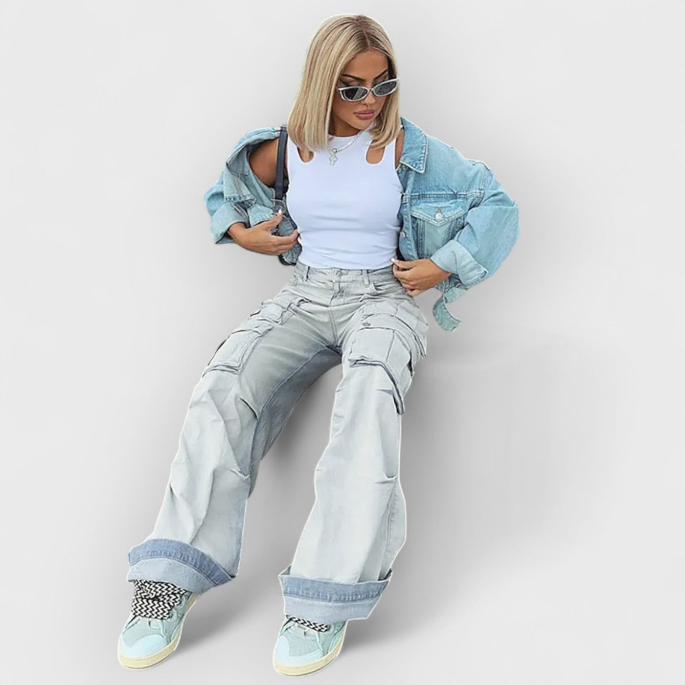 High-Waist Street Denim