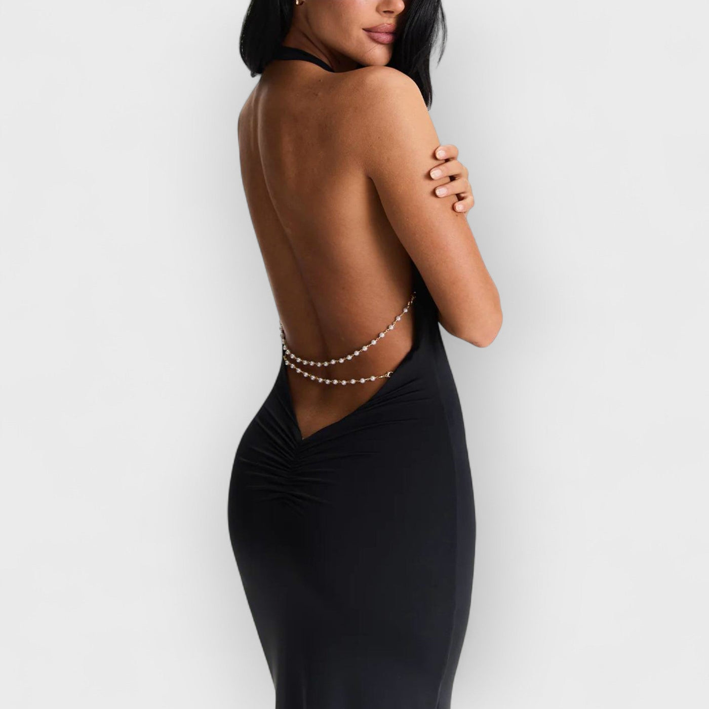 Harper Pearl Chains Maxi Dress