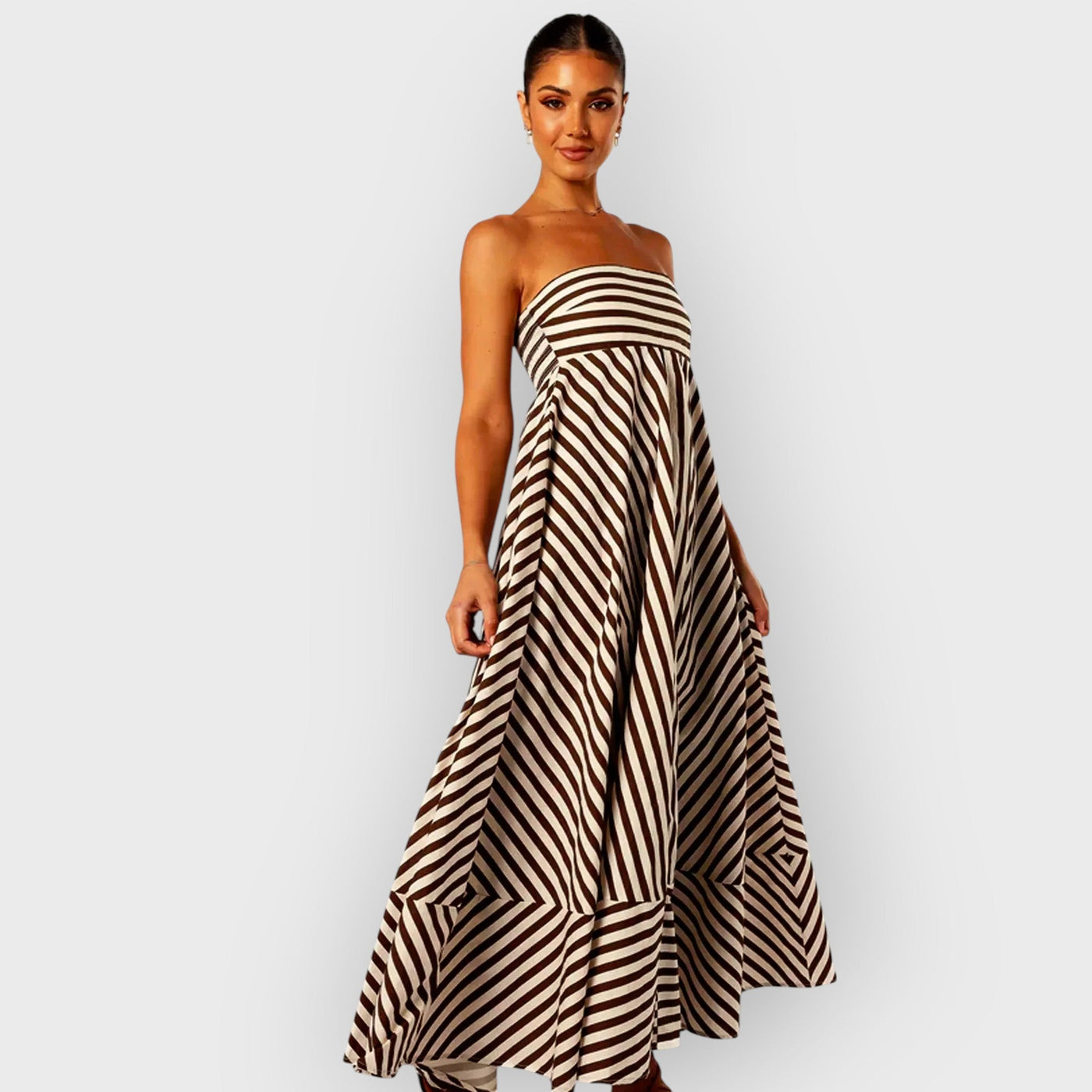 Nocturnal Charm Ruched Maxi Dress
