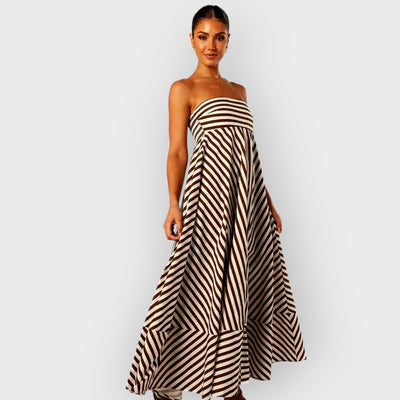 Nocturnal Charm Ruched Maxi Dress
