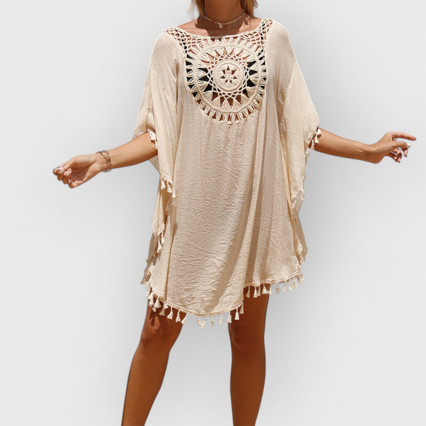 Barefoot Dreams: Beach Sun Protection Cover-Up In Pearl