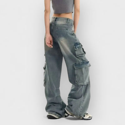 Chic Vintage Denim Pants