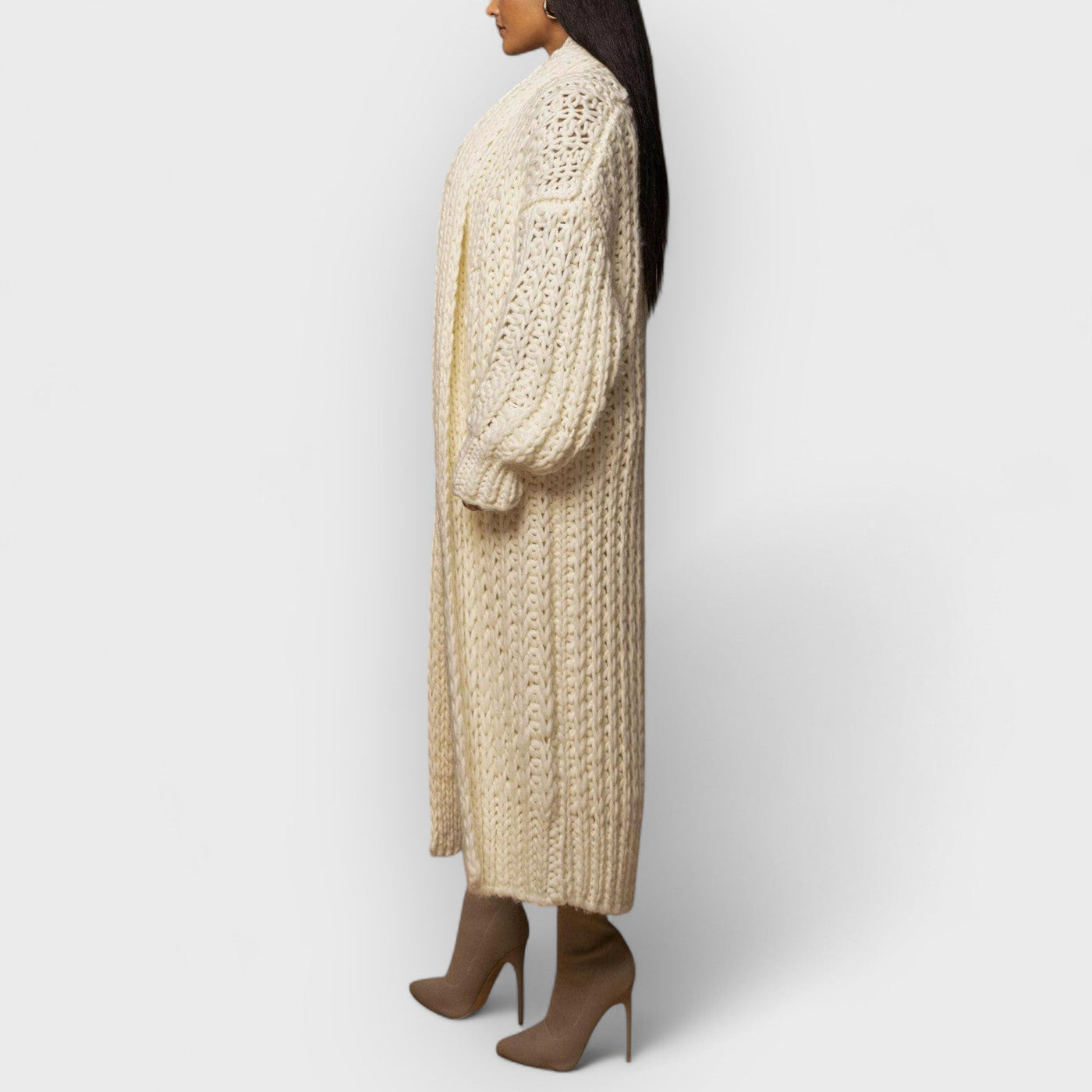 Ivory Hold Me Close Shawl Collar Cardigan