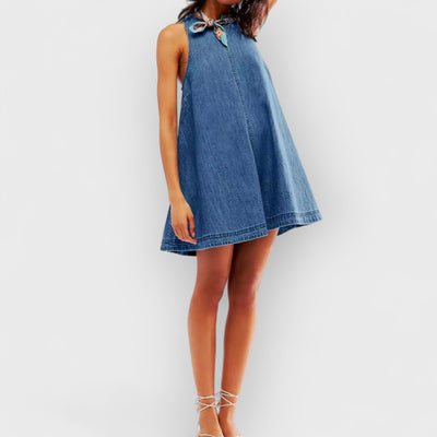 Sunset Stroll Denim Mini Dress
