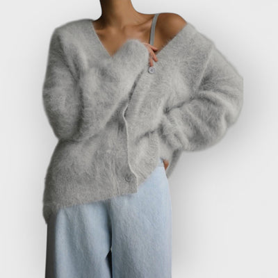 Vegan Knit Long Sleeve Cardigan