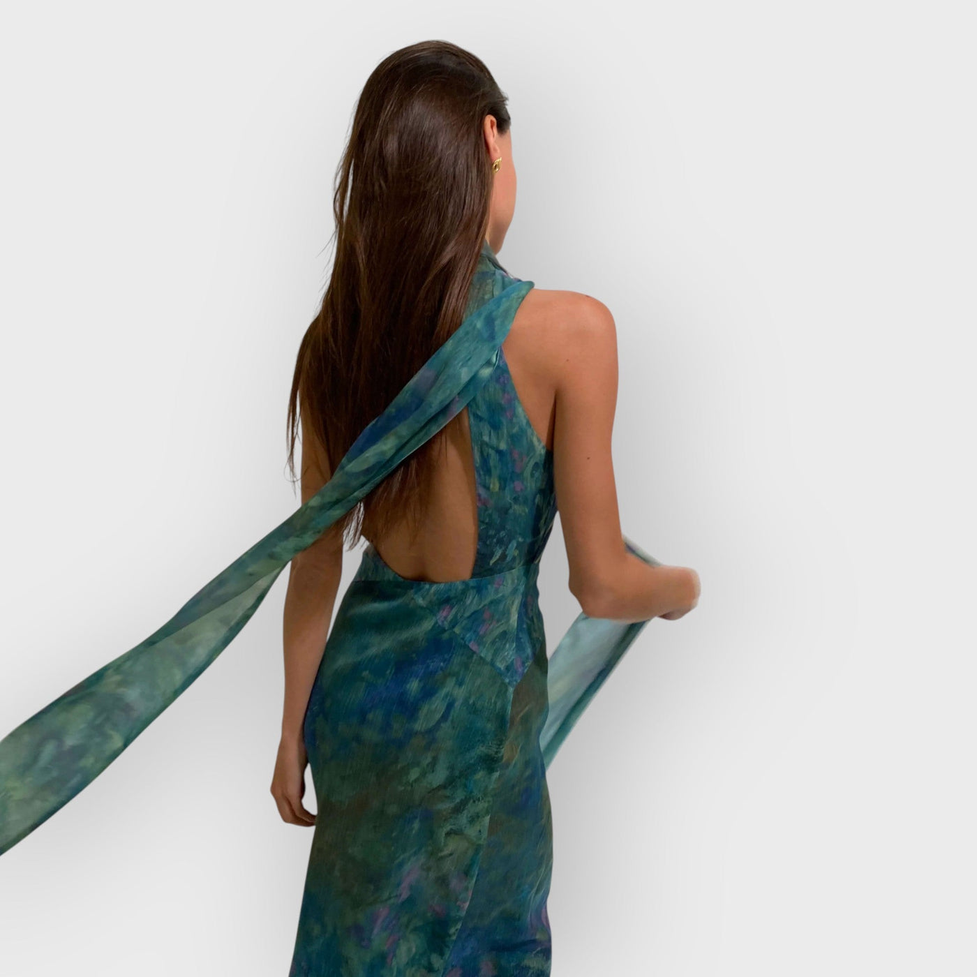 Monet maxi Dress - Irises