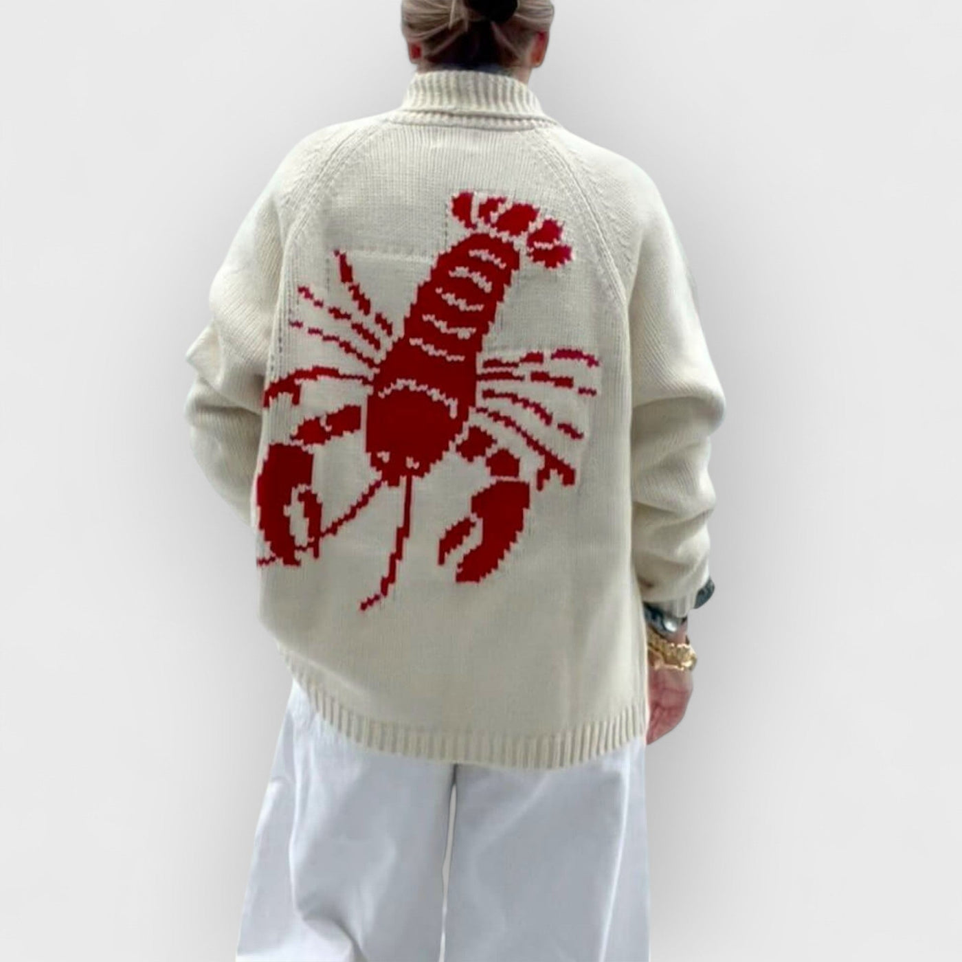 Fun Lobster Cardigan Sweater Jacket