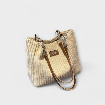 Mira Corduroy Shoulder Bag for Everyday Elegance