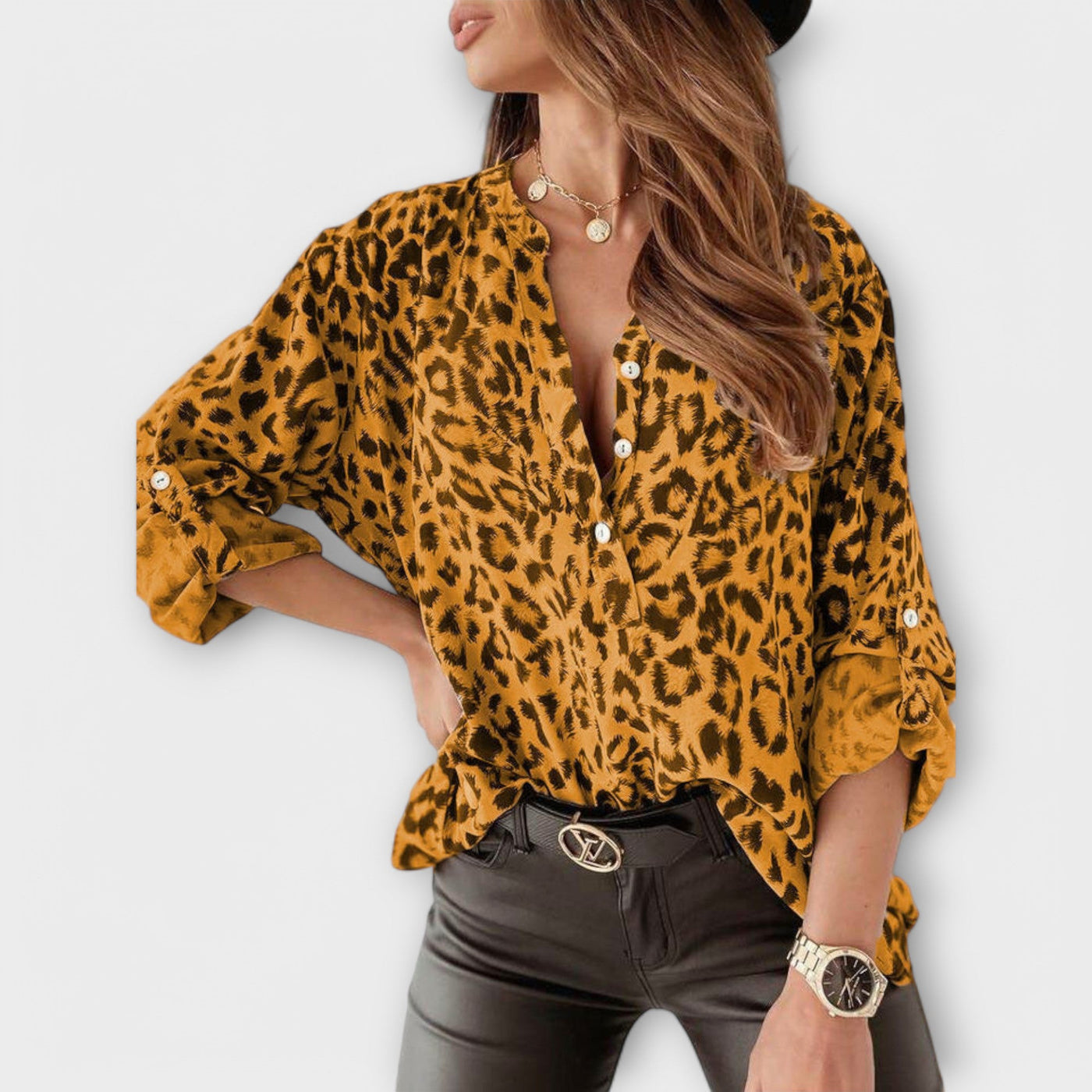 Leopard Print Blouse