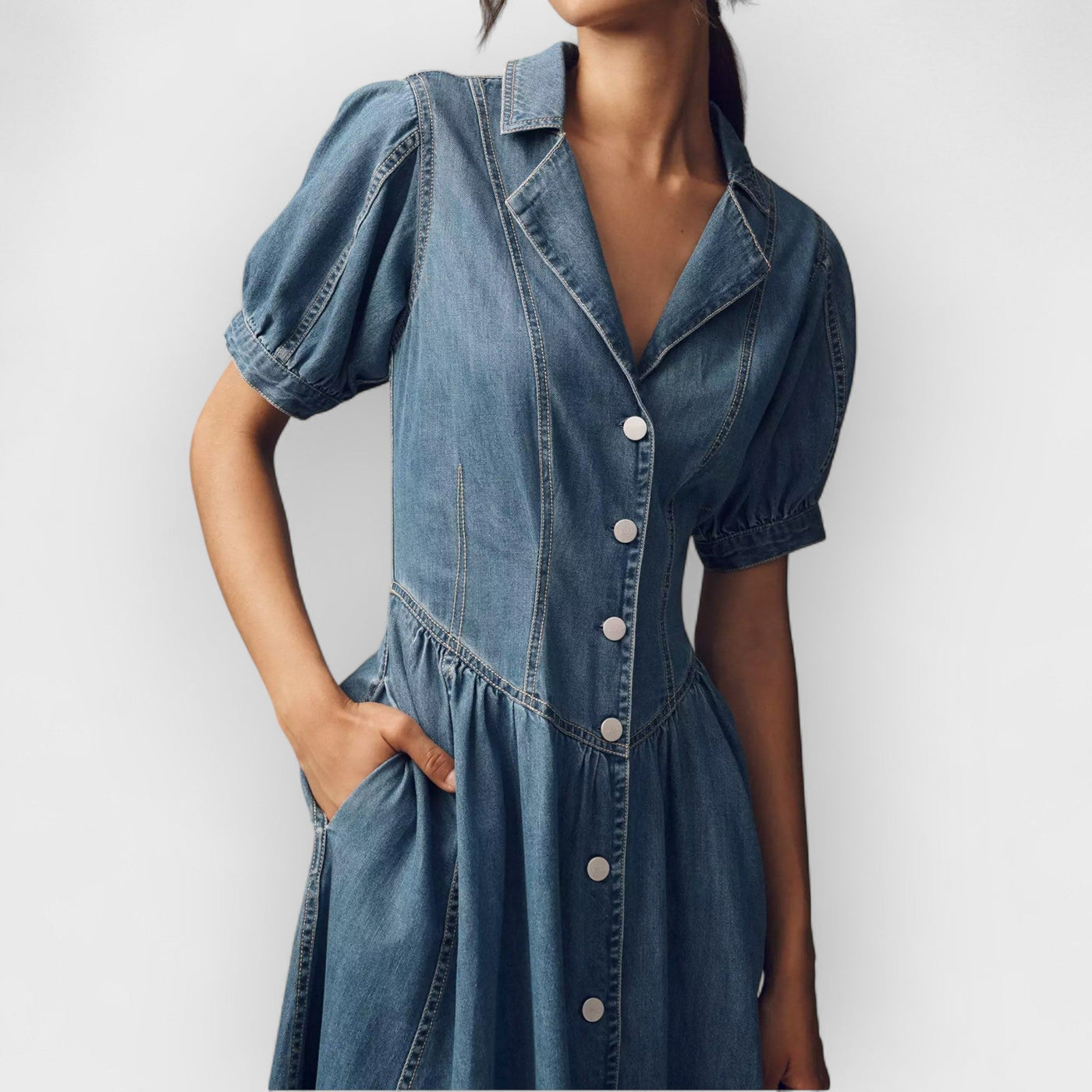 Perrus Jeans Midi Dress