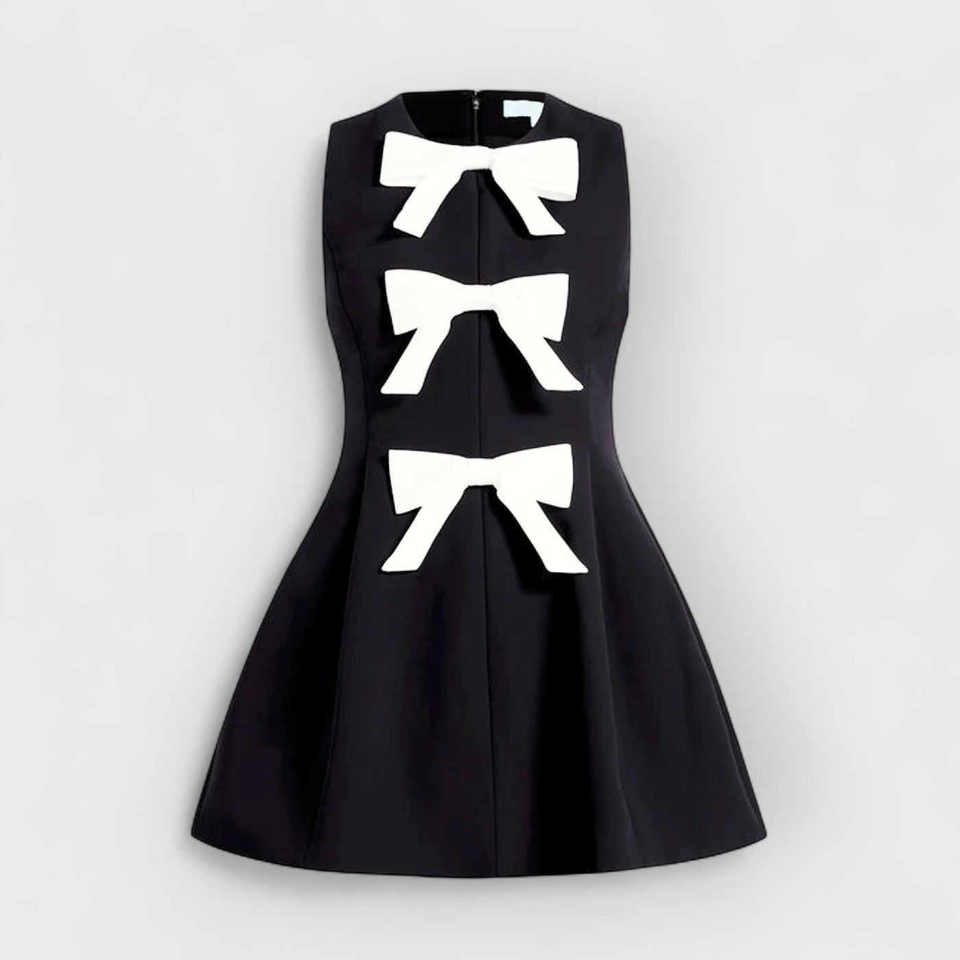 Silk Bow Charm Mini Dress
