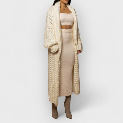 Ivory Hold Me Close Shawl Collar Cardigan
