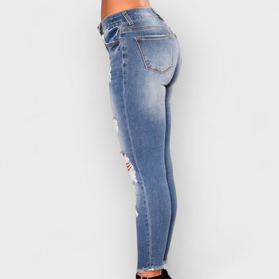 High-Waisted Stretch Skinny Jeans