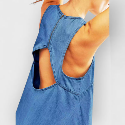 Sunset Stroll Denim Mini Dress