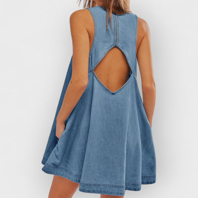 Sunset Stroll Denim Mini Dress
