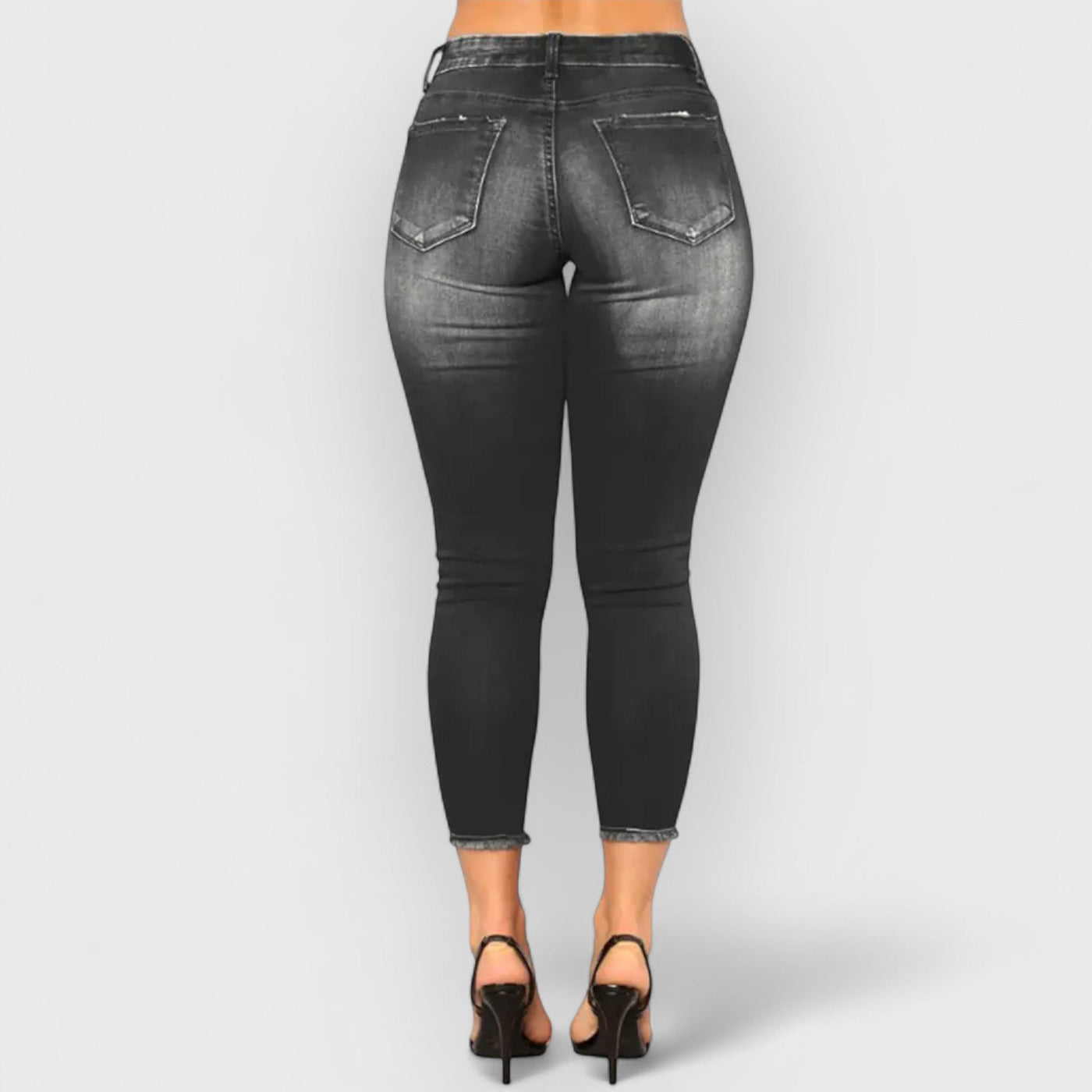 High-Waisted Stretch Skinny Jeans